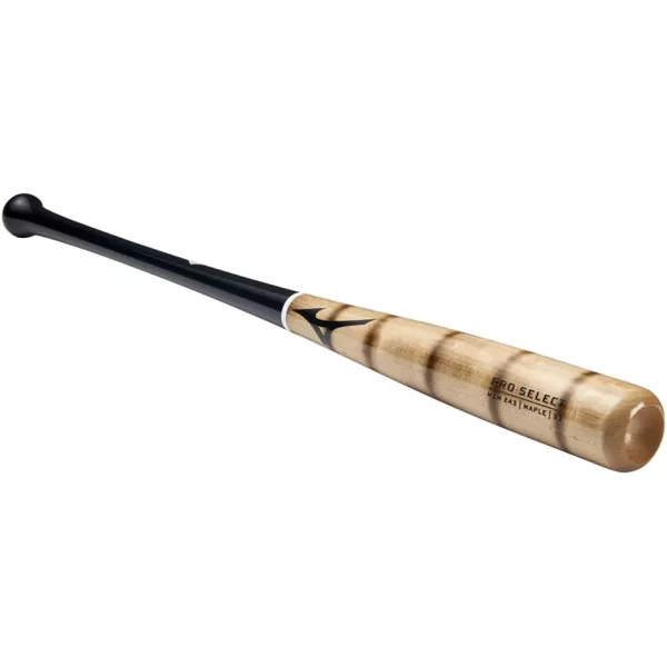 Mizuno Pro Select Maple Wood Baseball Bat | Rock Hard Maple | Compressed Barrel | Ink Dot | Cupped End