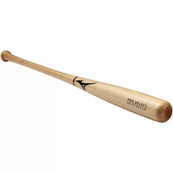 Mizuno Pro Select Maple Wood Baseball Bat | Rock Hard Maple | Compressed Barrel | Ink Dot | Cupped End