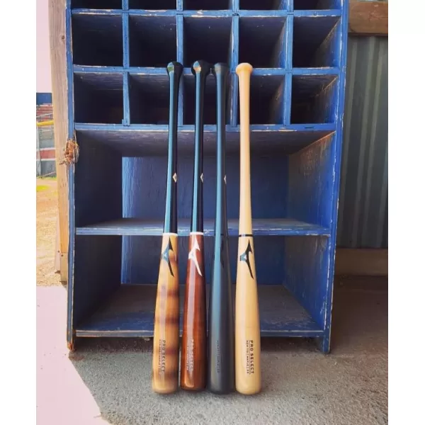 Mizuno Pro Select Maple Wood Baseball Bat | Rock Hard Maple | Compressed Barrel | Ink Dot | Cupped End