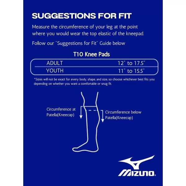 Mizuno T10 Plus Kneepad, Adult &amp; Youth