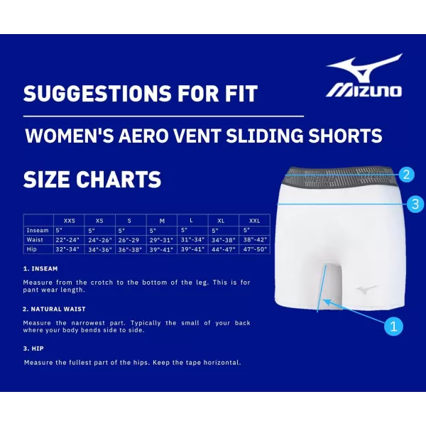 Mizuno Women's Aero Vent Padded Softball Sliding Short