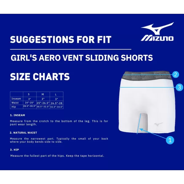 Mizuno Women's Aero Vent Padded Softball Sliding Short