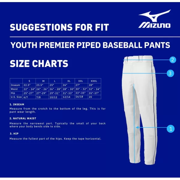 Mizuno Youth Premier Players Baseball Pant