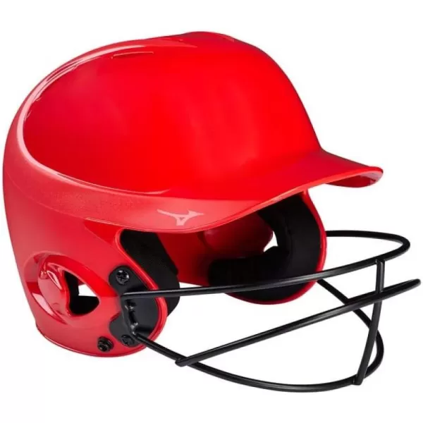 Mizuno MVP Series Solid Batting Helmet with Fastpitch Softball Mask