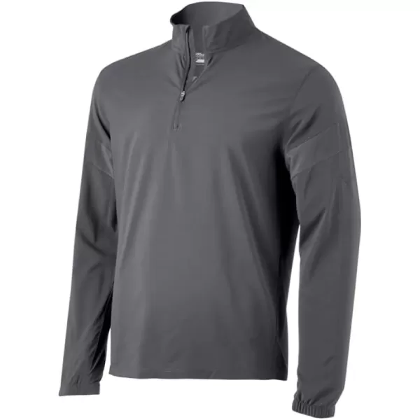 Mizuno Long Sleeve Hitting Jacket | Wind Resistant | Stretch Woven Fabric | Front 1/4 Zip | Side 1/4 Zip