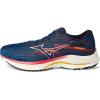 imageMizuno Mens Wave Rider 27 Running ShoeBlue Opalpapyrus