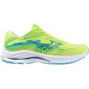 imageMizuno Mens Wave Rider 27 Running ShoeSharp GreenNavy Peony