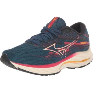 imageMizuno Mens Wave Rider 27 Running ShoeBlue Opalpapyrus