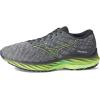 imageMizuno Mens Wave Rider 26 Running ShoeUltimte GreyNeo Lime