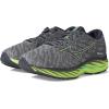 imageMizuno Mens Wave Rider 26 Running ShoeUltimte GreyNeo Lime