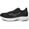 imageMizuno Mens Wave Rider 28 2e Running ShoeBlacksilver