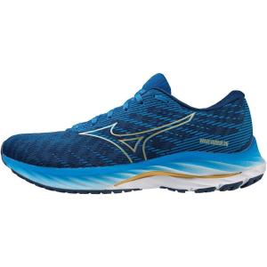 imageMizuno Mens Wave Rider 26 Running ShoeSnorkel Blue Mp Gold Estate Blue