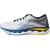 imageMizuno Mens Wave Sky 6 Running ShoeWhiteCyber Yellow