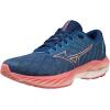 imageMizuno Womens Wave Inspire 19 Running ShoeBlue QuartzPeach Bud