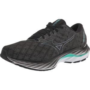 imageMizuno Mens Wave Inspire 19 Running ShoeBlackMetallic Grey