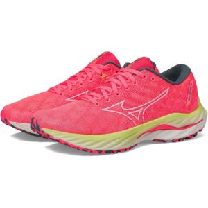 imageMizuno Womens Wave Inspire 19 Running ShoeHighVis PinkSnow White