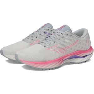 imageMizuno Womens Wave Inspire 19 Running ShoeSnow WhiteHighVis Pink