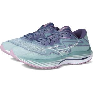 imageMizuno Womens Wave Rider 27 Running ShoeBlue Surfsnow White