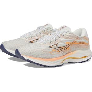 imageMizuno Womens Wave Rider 27 Running ShoeSnow Whitenightshadow Blue