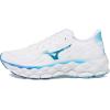 imageMizuno Womens Wave Sky 8 Running ShoeWhitemoroccan Blue