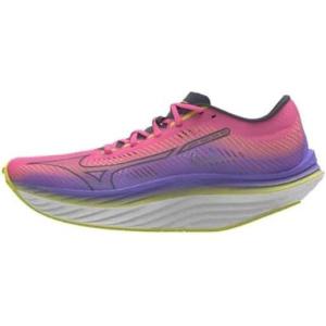 imageMizuno Womens Wave Rebellion Pro Running ShoeHighvis Pinkombre Blue