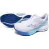 imageMizuno Womens Wave Rider 28 Running ShoeWhitemugen Blue