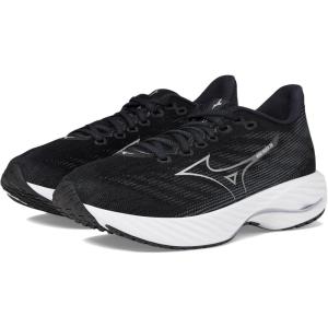 imageMizuno Womens Wave Rider 28 Running ShoeBlackharbor Mist