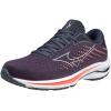 imageMizuno Womens Wave Rider 25 Running ShoeMontana Grape Dapple Grey Living Coral