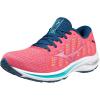 imageMizuno Womens Wave Rider 25 Running ShoeWaveknit  CayennePhlox Pink