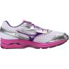 imageMizuno Womens Wave Rider 25 Running ShoeWhiteGentian Violet