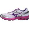 imageMizuno Womens Wave Rider 25 Running ShoeWhiteGentian Violet