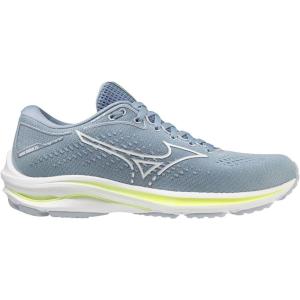 imageMizuno Womens Wave Horizon 6 Running ShoeHeather White Neolime