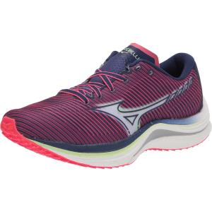 imageMizuno Womens Wave Rider 25 Running ShoeDiva Pinkindigo White