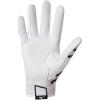 imageMizuno F257 Womens Softball Batting Gloves  Pair  Full Grain Leather Palm  AirMesh Inserts  QuikAdjust Wrist TabWhiteBlack