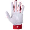 imageMizuno Finch Softball Padded Batting Gloves  Pair  Adult and Youth  Nonslip Palm  Padded ShockPalm  FlexMesh Back  QuikAdjust Wrist TabWhiteRed