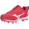 imageMizuno Womens 9Spike Advanced Finch Elite 5 Softball ShoeRedwhite