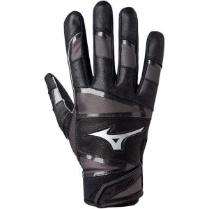 imageMizuno B303 Pro Adult Baseball Batting Gloves  Pair  Double Cabretta Leather Palm  AirMesh Inserts  QuikAdjust Wrist TabBlack