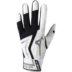 imageMizuno MVP Baseball Batting GlovesWhiteBlack