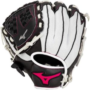 imageMizuno Prospect Finch Youth Softball Glove SeriesWhiteBlackPink Trident Web