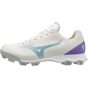 imageMizuno Womens Wave Finch Lightrevo Molded Softball ShoeWhitetealpurple