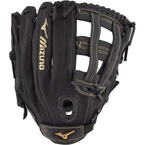 imageMizuno unisex adult 12quot Premier Series Slowpitch Softball Glove 12  BlackGold H Web US