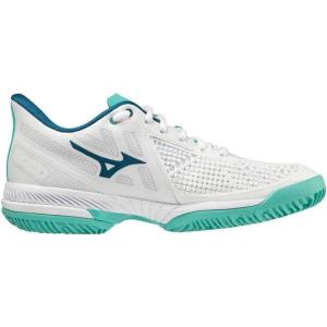 imageMizuno Womens Tennis ShoesWhite Turquoise Moroccan Blue