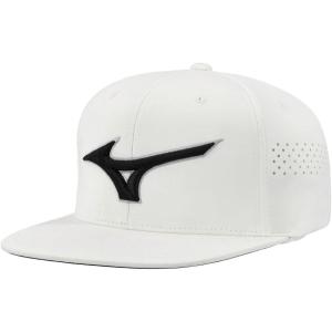 imageMizuno Golf Tour Flat Snapback HatWhiteBlack