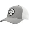 imageMizuno Standard Crossed Clubs Meshback Hat Heathered GreyWhite