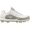 imageMizuno Womens Finch Elite 6 Low TPU Softball CleatWhiteGrey