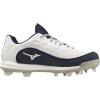 imageMizuno Womens Finch Elite 6 Low TPU Softball CleatWhiteNavy