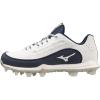 imageMizuno Womens Finch Elite 6 Low TPU Softball CleatWhiteNavy