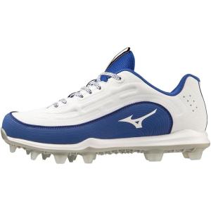 imageMizuno Womens Finch Elite 6 Low TPU Softball CleatWhiteRoyal