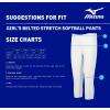 imageMizuno Girls Belted Stretch Softball PantBlack
