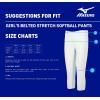 imageMizuno Girls Belted Stretch Softball PantNavy
